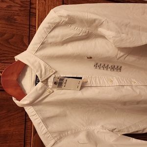 Polo Ralph Lauren Kids Boy's Cotton Oxford Sport Shirt (big kids) white xl